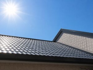太陽光が直接当たる住宅屋根
