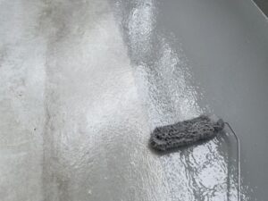 ベランダ防水トップコート塗布