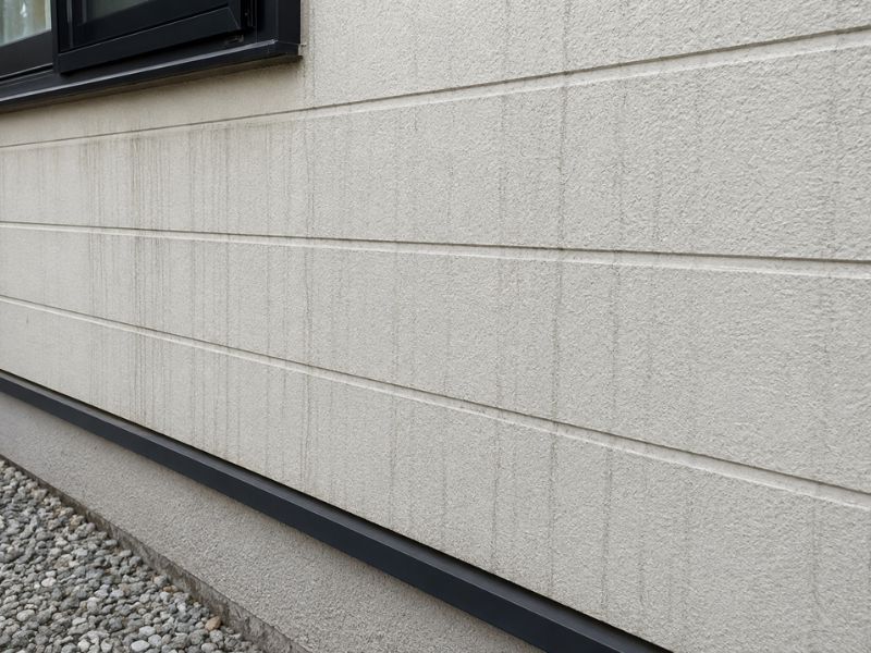 外壁の雨だれ汚れはなぜできる？黒い筋の原因と外壁塗装前に確認したい対策
